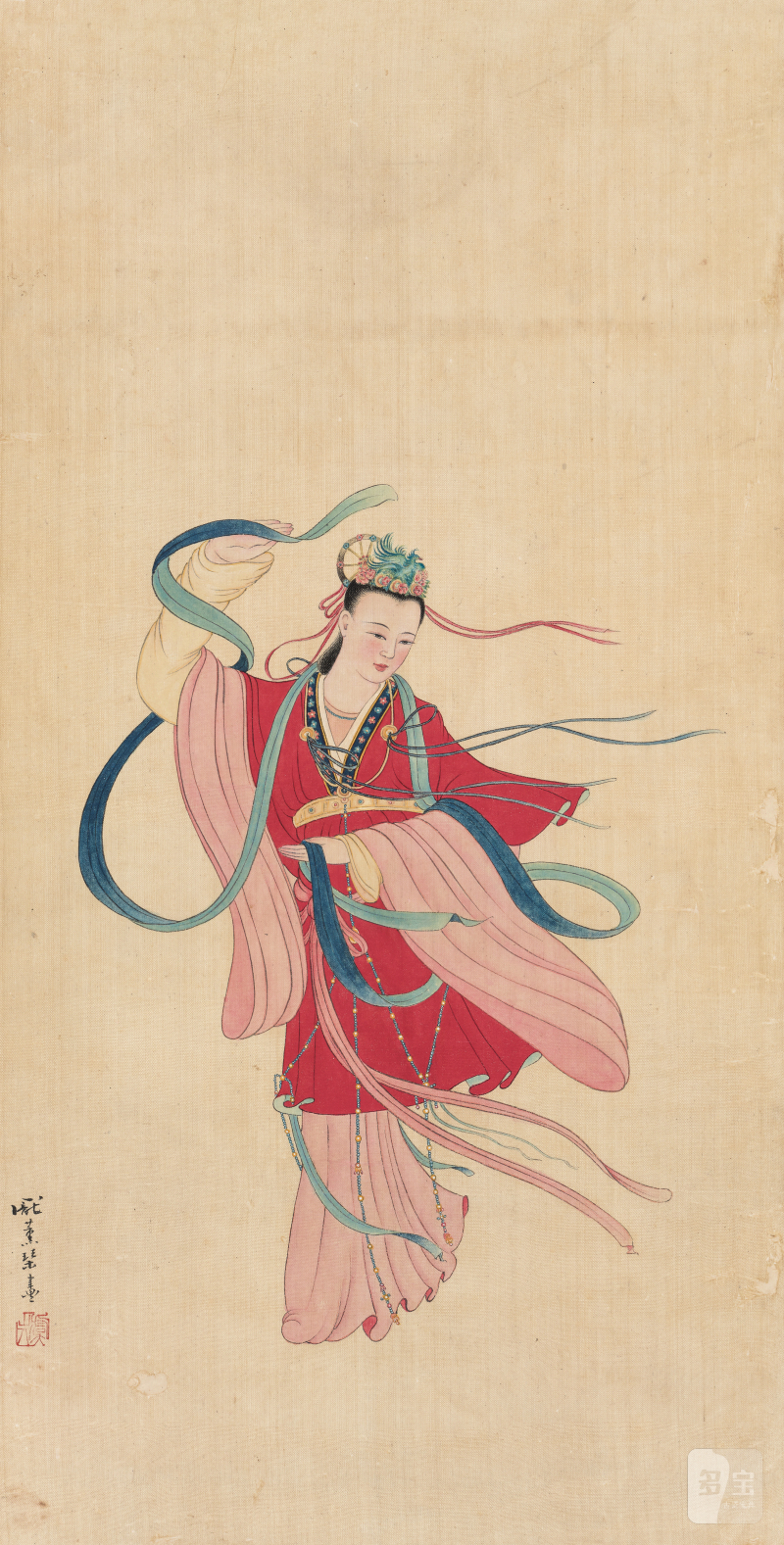 庞薰琹 1906-1995 洛神图 - 图2